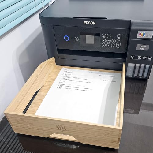 Bandeja de papel de bambu MobileVision para arquivos, documentos, separador de letras, envelopes e s