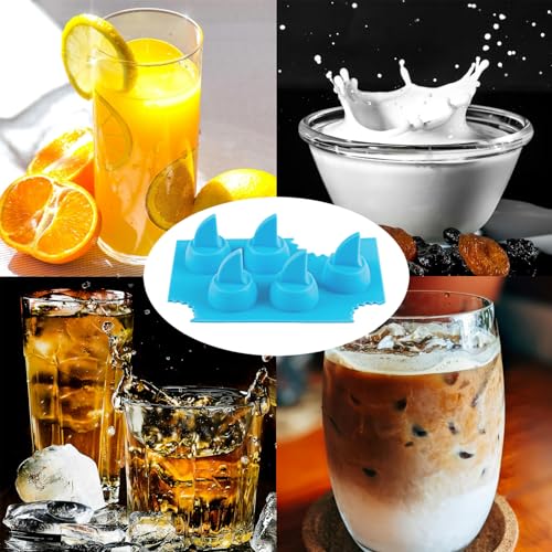 2 Pack bandejas de silicona para cubos de hielo miniatura 6