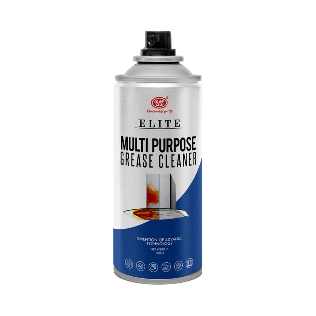 UE Elite Multi Purpose Grease Cleaner 500 ml Cleans Stove, Chimney Multipurpose Kitchen Grease Cleaner Pack of 1