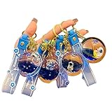 ROHSE 4 pezzi di resina creativa sfera galassia galleggiante astronauta portachiavi coppia ciondolo portachiavi auto