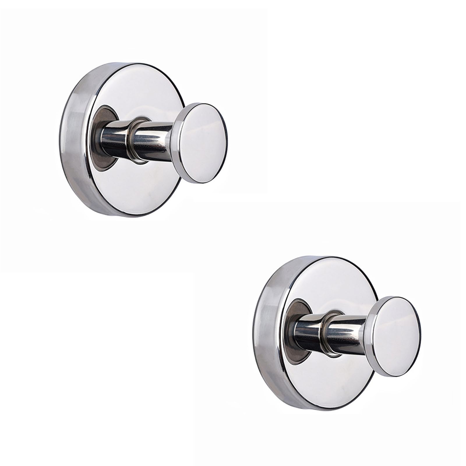 Ganchos de succión sin taladro, ganchos impermeables de acero inoxidable mejorados 2024 para baño, ducha, cocina y espejos, soportes para toallas resistentes (paquete múltiple, plata