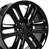 OE Wheels FR76 22 Inch Rim Fits F-150 Style 6x135 22x9 Gloss Black - Hollander 3918 (1)