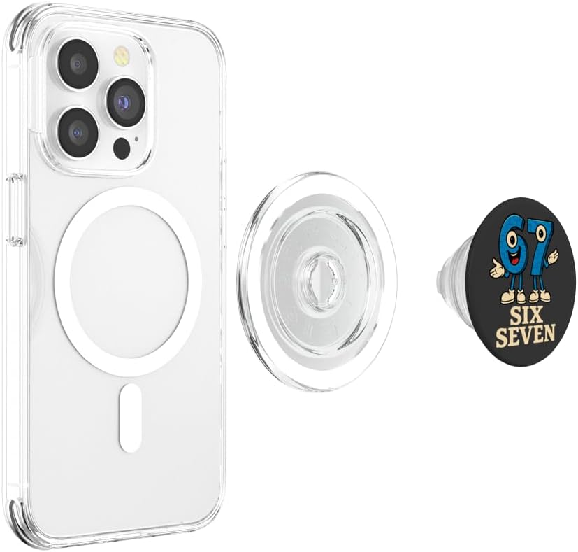 67 Six Seven 6-7 - Funny Italian Brainrot Gaming Meme PopSockets PopGrip for MagSafe