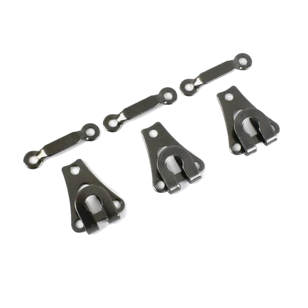 PVUVTNAHW 50/100Sets Metal Invisible Garment Hooks Trousers Skirt Eye Suit Clothes Adjust Clasp Hanger Buckle(2Silver-100Sets)