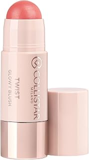 Twist Glowy Blush Stick Face Lips Eyes, 3-in-1 Creamy Blush with Hyaluronic Acid, Modular Color, Moisturizing, Luminous Finish, Supernova, 5g