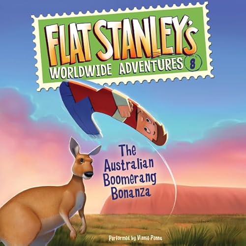 Flat Stanley's Worldwide Adventures #8: The Australian Boomerang Bonanza UAB Audiobook By Jeff Brown cover art