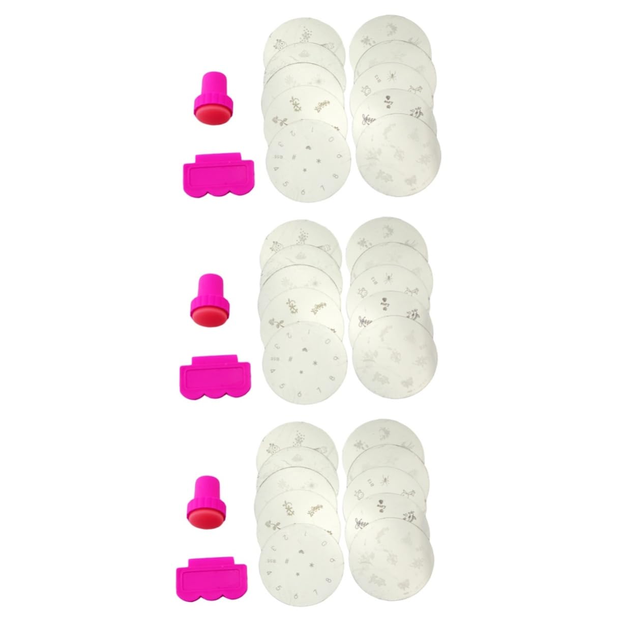 FRCOLOR 30 Pezzi Piastra Per Timbro Per Unghie Piastre Per Stampaggio Per Unghie Nail Art Stamper Nail Art Stamping Manicure Decalcomanie Stampa Applique