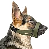 Dog Muzzle, Circles Soft Comfortable Neoprene Padding Muzzles for Small Medium Large Dogs, Prevent B