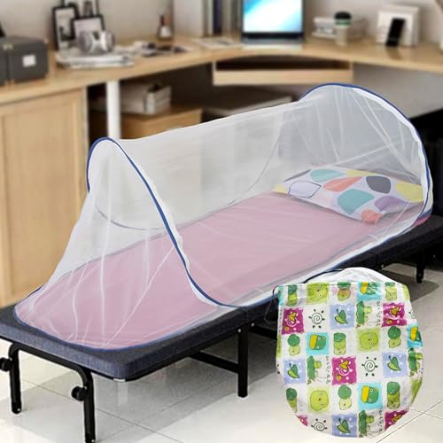 Pop Up Moskitonetz Für Bett & Reisen - Faltbarer Insektenschutz Baldachin 180x200x150cm Grau