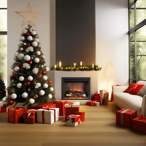 Electric Fireplace Insert with Heater