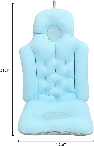 Miniatura 10 de Cojín de baño de cuerpo completo, suave y plegable, para reposacabezas y espalda, cojín de baño de cuerpo completo, almohadas de baño para soporte