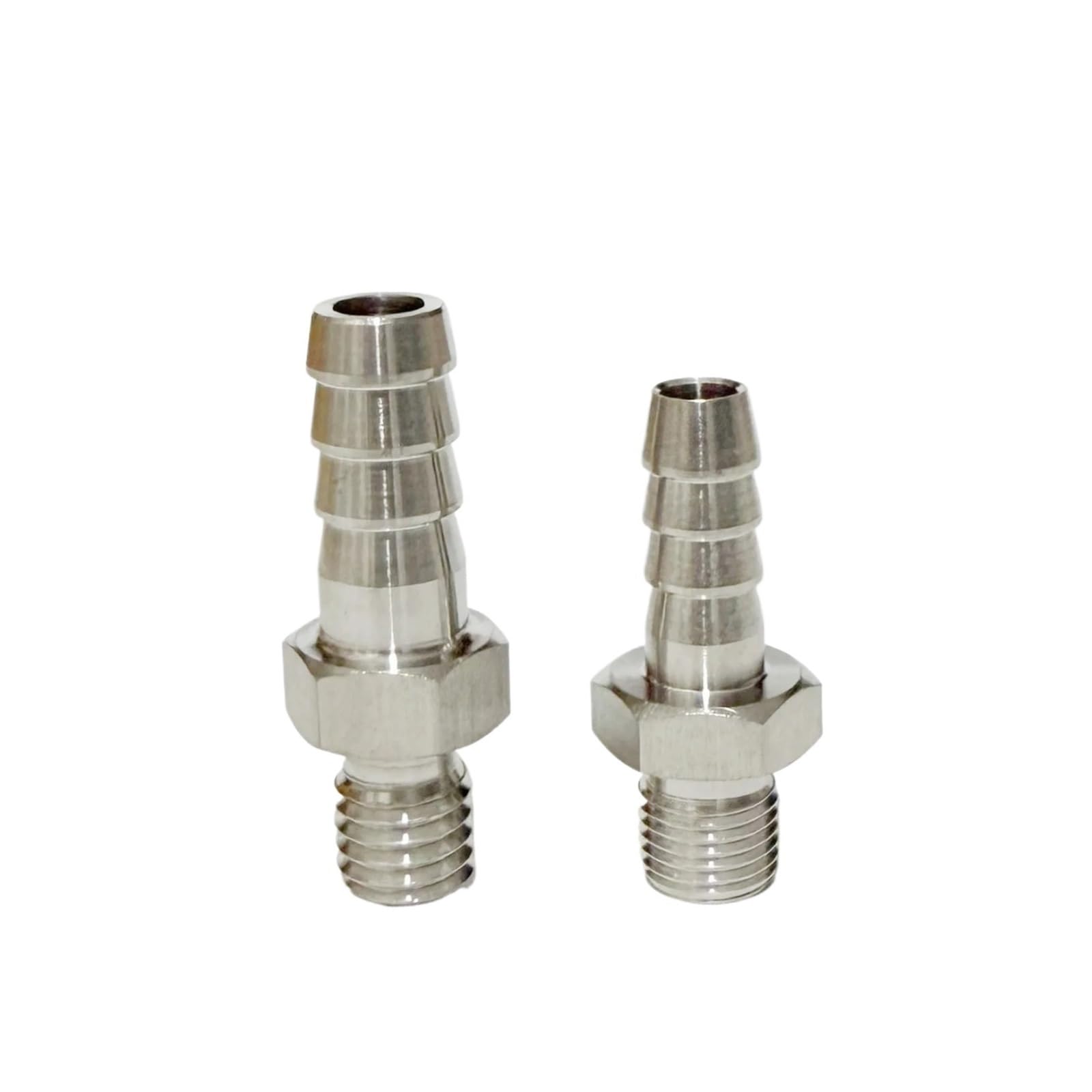 AARTERZZA 1PC 4mm Hose Barb OD to M10x1 Metric Male Thread 304 Stainless Steel High Pressure Pipe Fitting