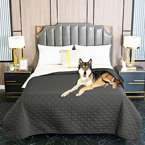 nanbowang Antislip Waterproof Dog Bed Cover Pet Blanket for Furniture Bed Couch Sofa