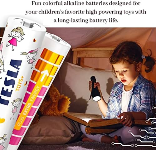 Tesla TOYS+Serisi, Oyuncaklara Özel Üretilen Alkalin Pil (Maximum Power) Geleceğin Pillleri (PEMBE GIRL, AAA4) İnce Kalem - Görsel 5