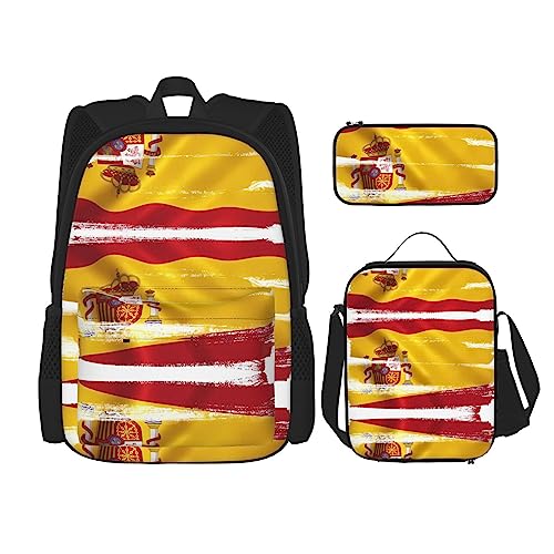Sac à dos drapeau de l'Espagne un ensemble stylé et complet à offrir pour le voyage et l'école