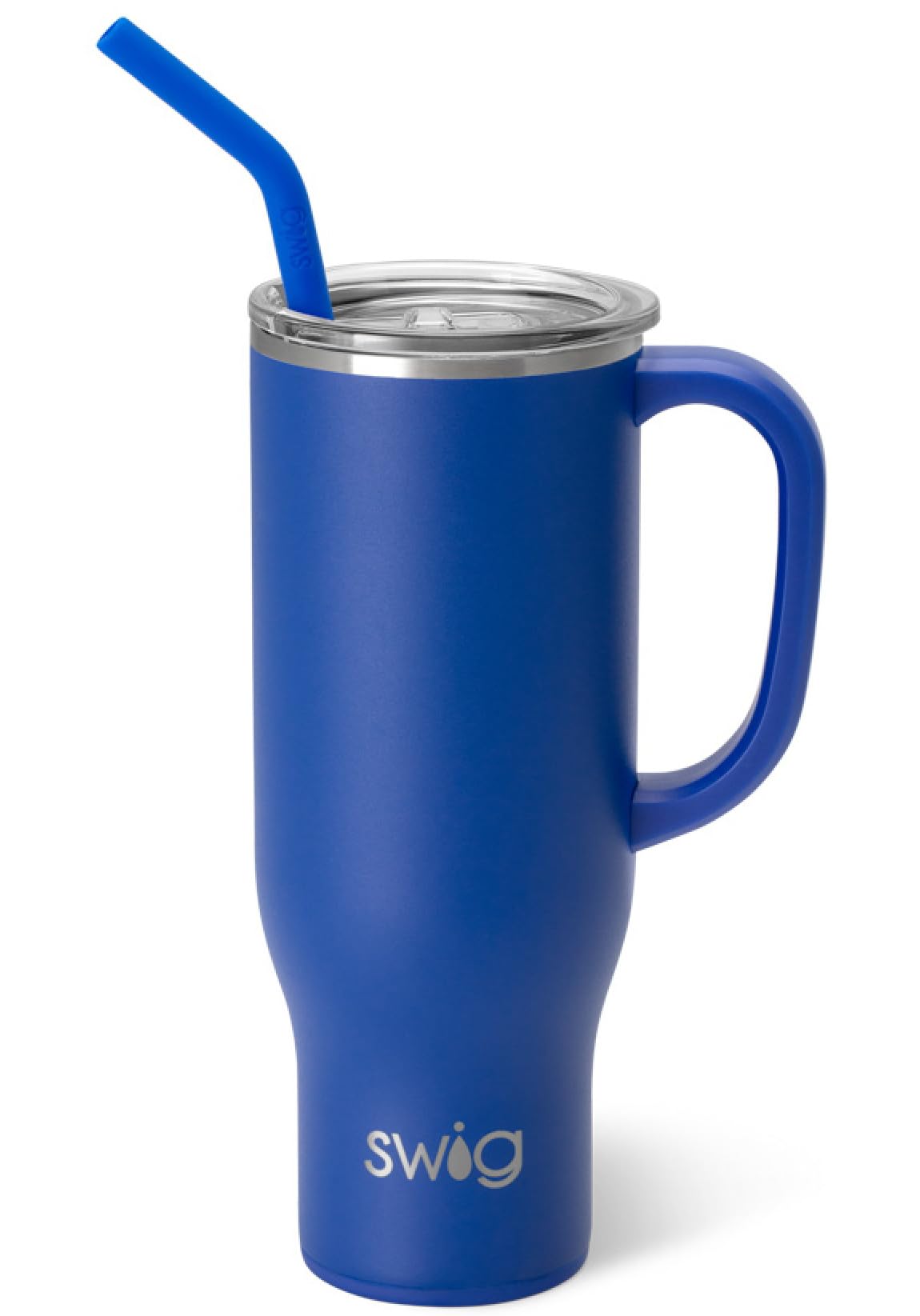 Swig Life 30oz Mega Mug, 30 oz Tumbler with Handle and Straw, Cup Holder Friendly, Dishwasher Safe, Extra Large Insulated Tumbler, Stainless Steel