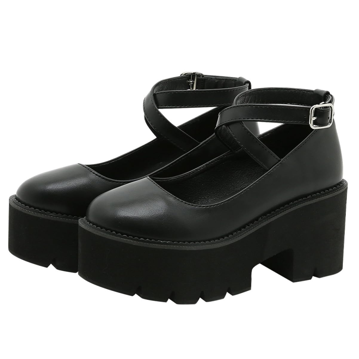 Chaussures plateforme simples élégantes en PU sandales d'été - 8