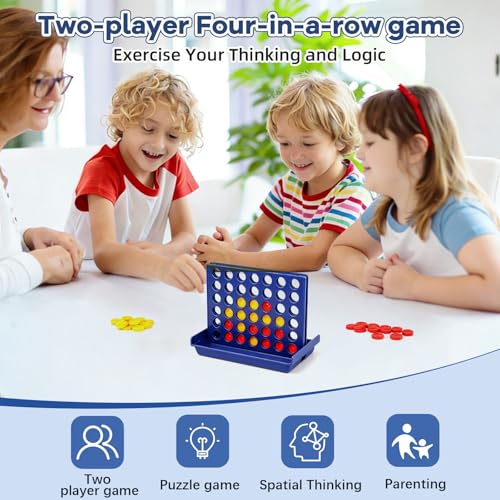 Conecta 4 juego de mesa portátil para evitar el aburrimiento infantil 5