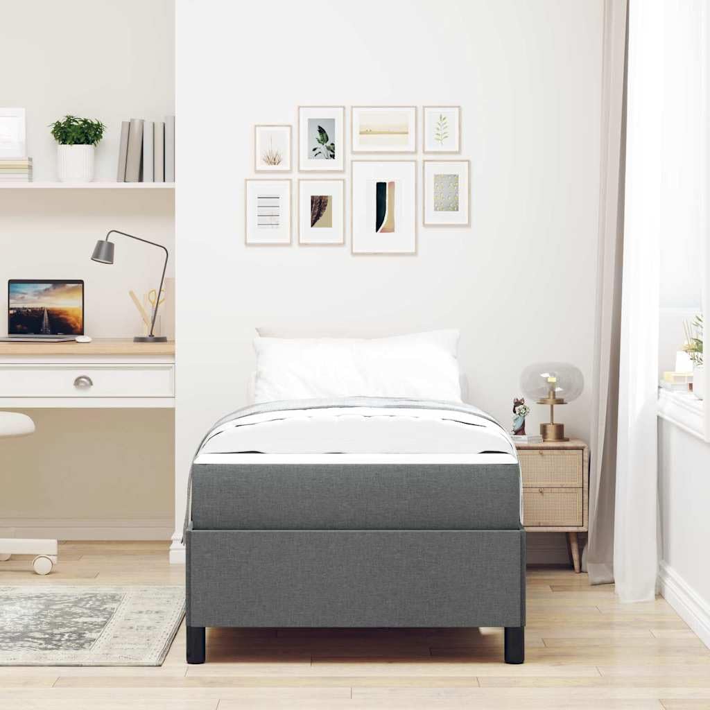 Tkanina z drewnopochodnym stelażem Nowoczesny design Ciemnoszary 80x200