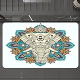 Utilisation courante : 60 x 90 cm (24 x 35,5 pouces) placez ce tapis de bain doux et durable à côté de votre douche ou baignoire. Avec ses poils douillets, elle flatte les pieds et apporte une atmosphère chaleureuse à la salle de bain. Idéal pour salle de bain, WC, douche, sol, cuisine. Vos animaux de compagnie peuvent également l'adorer.