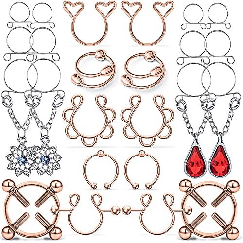 Kadogohno Fake Nipple Piercing, Fake Nipple Rings, Fake Nipple Ring, Nipple Rings Non Piercing, Fake Nipple Piercings, Faux Nipple Piercing #TOP3