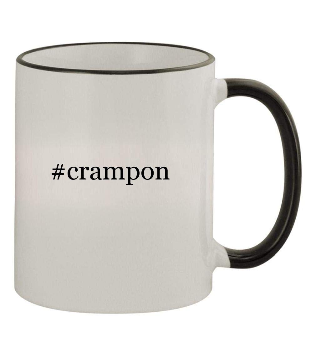 #crampon - 11oz Colored Handle and Rim Coffee Mug, Black