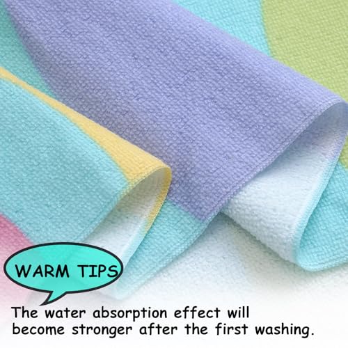 Image of NovForth Kids Beach Towel for Boys Girls, Hooded Bath Towel Wrap, Toddler Pool Towel with Hood