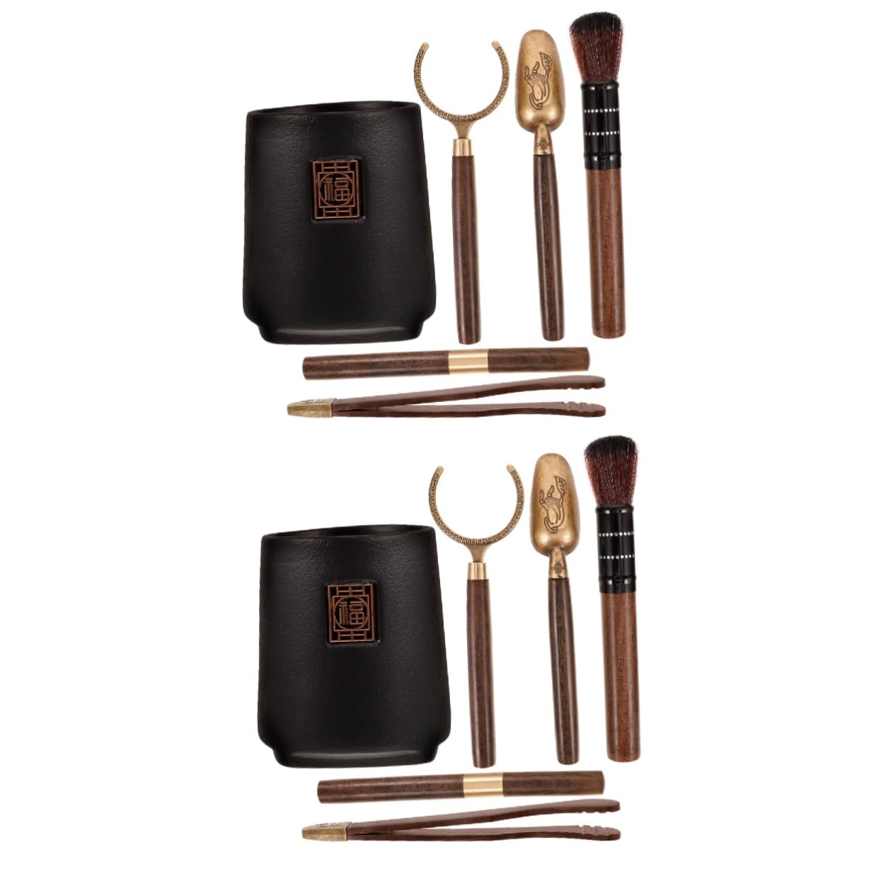 iplusmile 2sätze Teiliges Set Für Chinesische Teezeremonie Kung Fu Tee Utensilien Inkl Teelöffel Und Teescoop Für Losen Tee Elegantes Design Für Teeliebhaber
