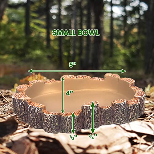 Orchid Valley Reptile Water Bowl or Food Dish. Hamster Sand Bath Container. Suit Gecko, Snake, Turtle, Bearded Dragon… - Image 3