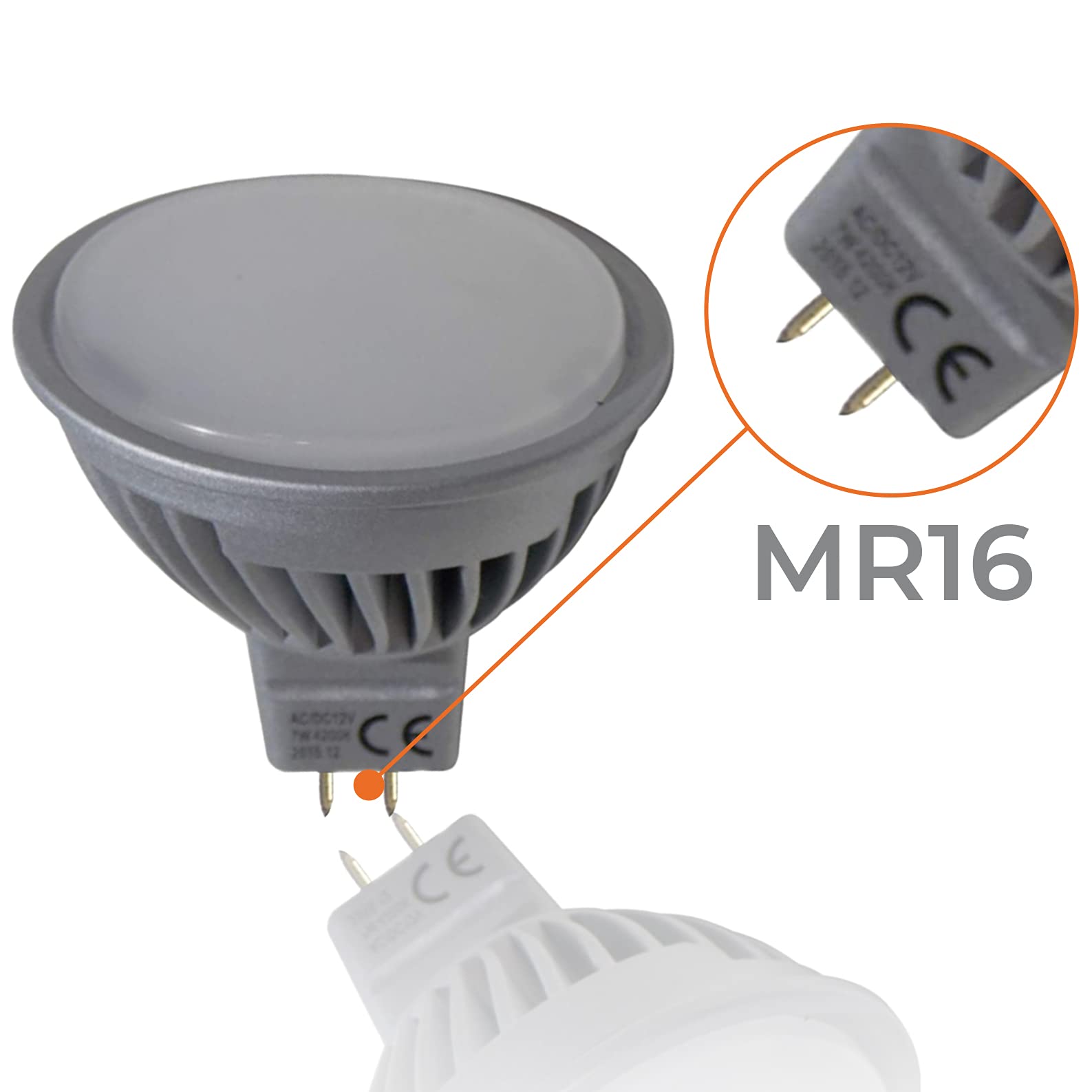 LED ATOMANT 10x LED Lampe MR16 12V/24V 7W Dimmbar Kaltweiß