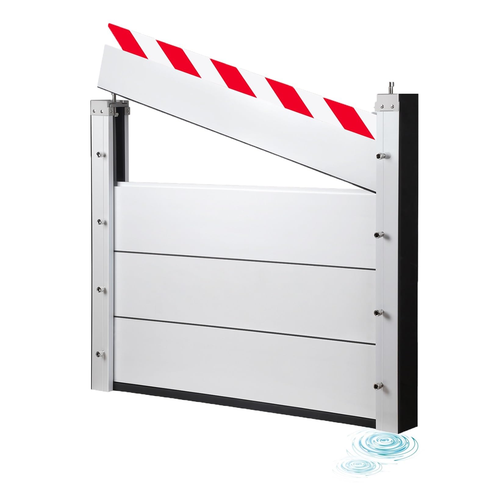 Barrière anti-inondation de 130 x 60 cm amovible pour porte et garage