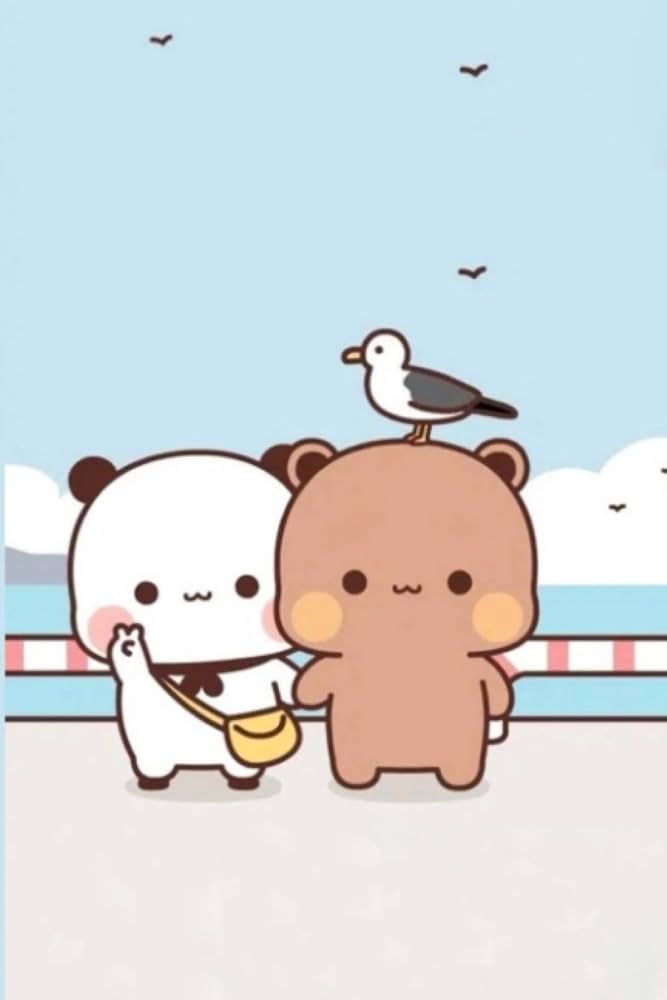 BUBU❗️ Bubu Dudu cute notebook: 6*9 inch 120 lined pages notebook