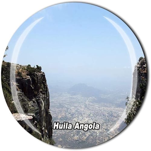Huila Angola - Adhesivo magnético para nevera, recuerdo turístico de cristal, colección de regalo, para refrigerador