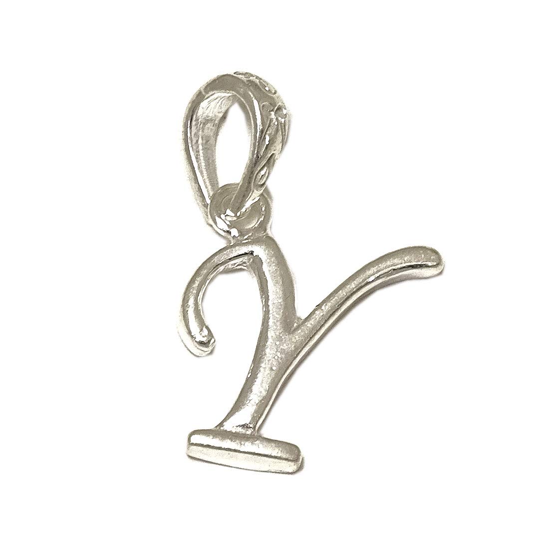 sahiba gems Chandi/Silver Alphabet Y Letters Initial Charm Pendant-picture-44