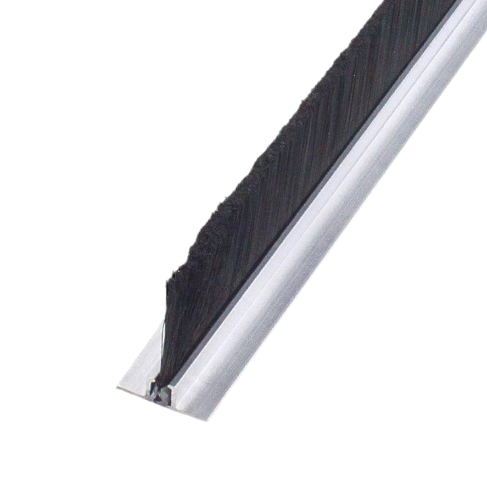 Door Strip Draught Brush, Door Brush Strip Aluminum Alloy Silver 10-300mm(Silver-t Type,20mm)