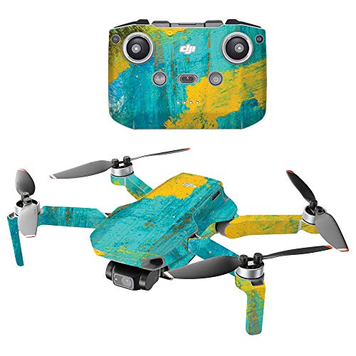MightySkins Compatible with DJI Mini 2 Portable Drone - Acrylic Blue | Protective, Durable, and Unique Vinyl Decal wrap Cover | Easy to Apply, Remove, and Change Styles | Made in The USA by MIGHTY SKINS - Used condition - US$9.78