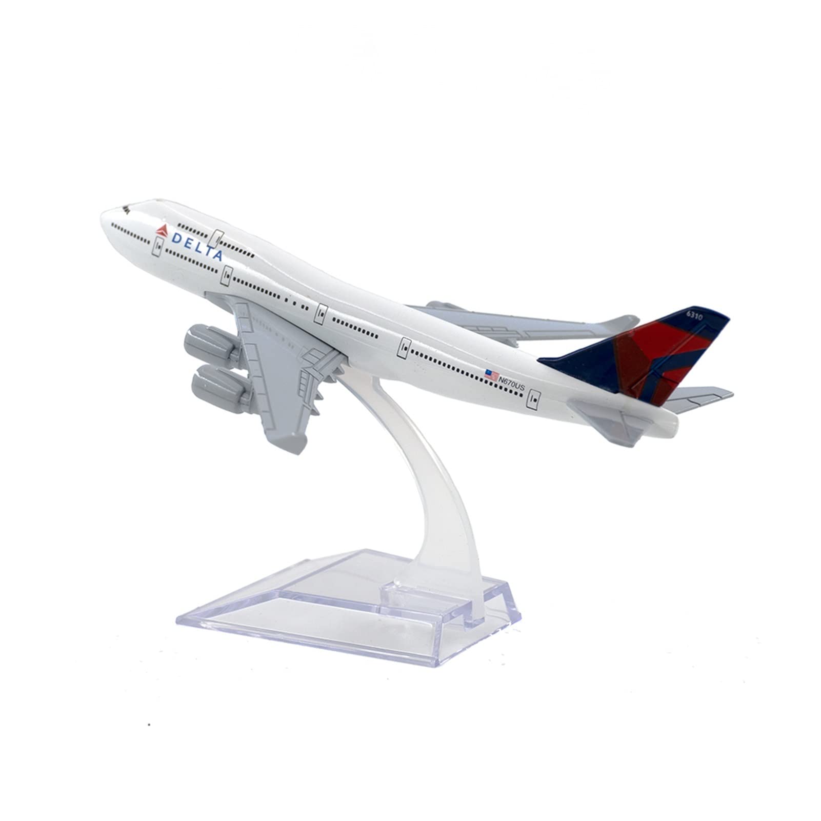 Amazon.co.jp: 1/400デルタ航空ボーイングB74716cmリアルな合金航空機
