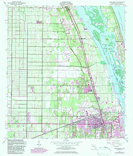 YellowMaps Vero Beach FL topo map, 1:24000 Scale, 7.5 X 7.5