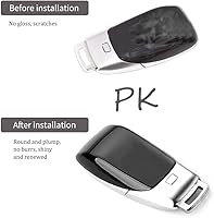 Vista 2 de Carcasa para llave de batería para Mercedes-Benz A220 E63S AMG Clase E CLS Clase 2018 GLE 350 2019 2020 2021, color negro