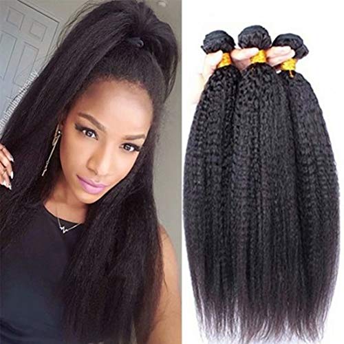 Maxine Hair 12A Grade Virgin Brazilian Yaki Straight Hair Wave 1 Bundle, Unprocessed Brazilian Human Hair Weave Extensions 100+/-5g)/pc(30)