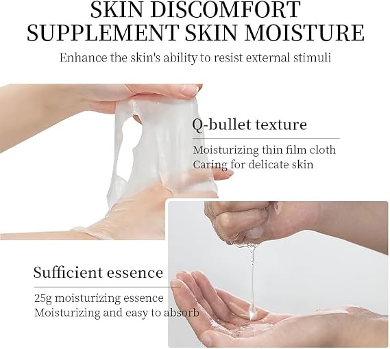 KORMESIC Face Masks Skincare, Face Mask Beauty, Hydrating Facial Masks, Natural Sheet Mask, Party Birthday Gifts for Women Teenage Girls, Moisturizing 5pcs
