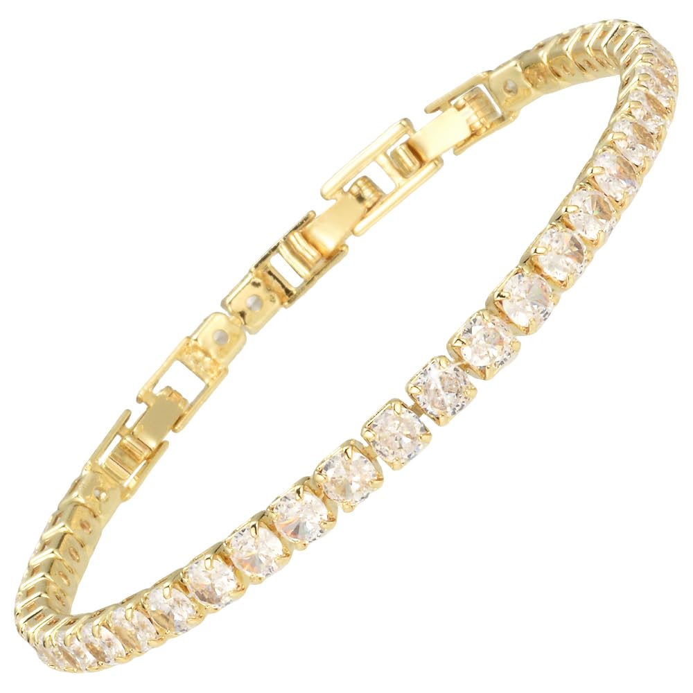 RIZILIA Not-Your-Basic Minimalist to Statement CZ Tennis Bracelet for Women