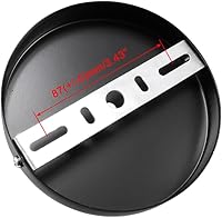 Vista 2 de uxcell Kit de toldo de luz retro, aplique de pared, lámpara de placa de 4.724 in, 4.7 pulgadas, color negro, 2