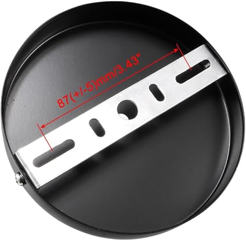 Miniatura 2 de uxcell Kit de toldo de luz retro, aplique de pared, lámpara de placa de 4.724 in, 4.7 pulgadas, color negro, 2 unidades