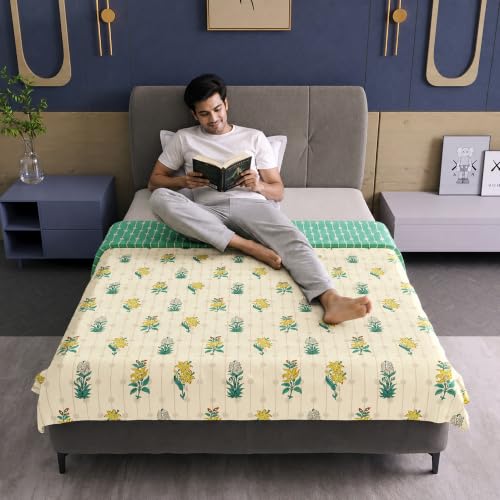 Image of Divine Casa Microfiber Reversible Single Bed Dohar 120 GSM | Soft Lightweight AC Dohar | All Season Reversible Bedding | Breathable & Skin Friendly | Machine Washable | 210 x 140 cm