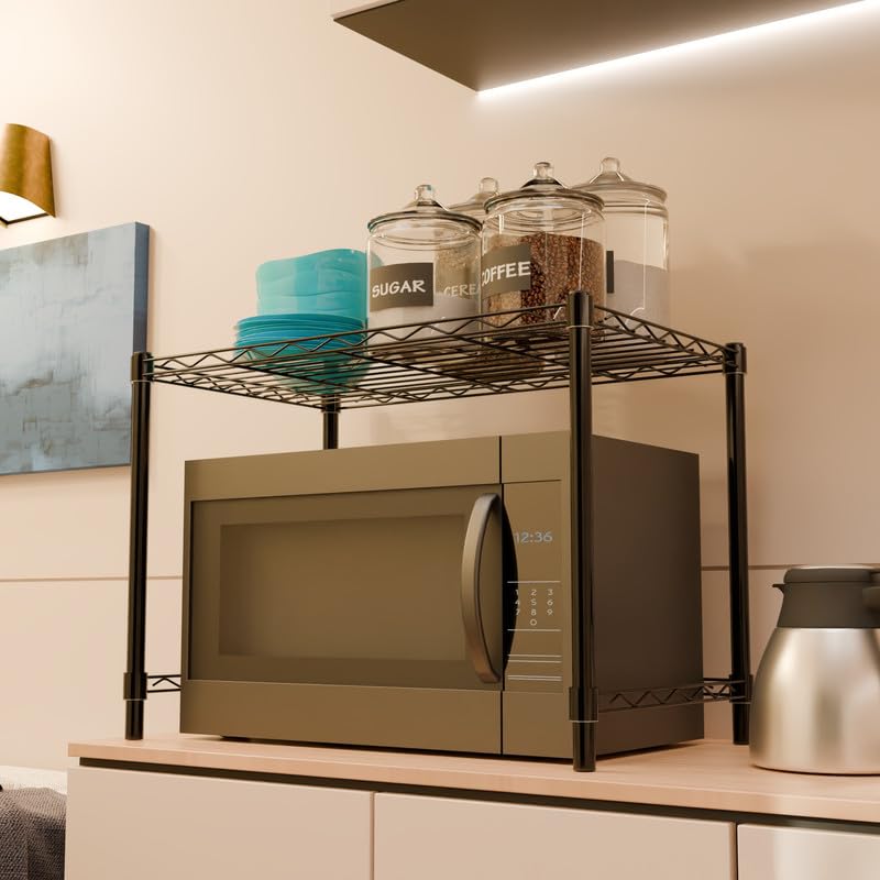 Image of 1-Shelve Heavy Duty Steel Storage Rack | Multipurpose Shelving Unit for Kitchen, Home & Utility