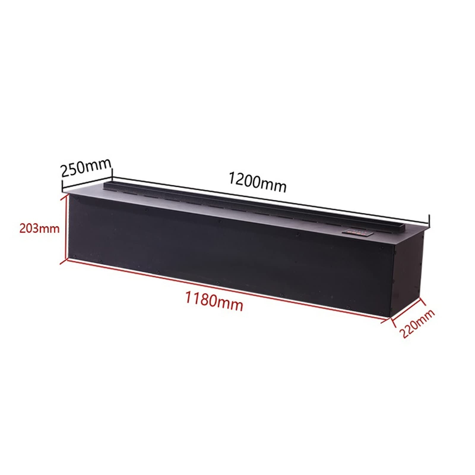 Camino Camino Elettrico da 47/59 Pollici incassati e montati a Parete con Il Controllo del Touch Pannello remoto Design di Fiamma realistica Camino Interno(120cm)