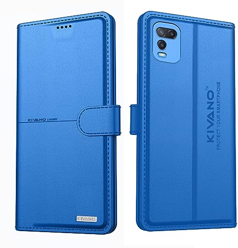 Image of KIVANO Compatible with Oppo A54 Flip Cover | Leather Finish | Inside Pockets & Inbuilt Stand | Shockproof Wallet Style Magnetic Closure Back Cover Case