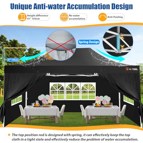 Hoteel10x15popupcanopytentforpartiesheavydutyeasysetuptentwith4sidewallsoutdoorcommercialinstantgazeboforweddingeventwithrollerbagsandbagsblackhexagonalframe  Urban Country Home Decor Hoteel 10ร15 pop up canopy tent for parties heavy duty easy setup tent with 4 sidewalls outdoor commercial instant gazebo for wedding event with roller bag sand bags blackhexagonal frame  urban country home decor