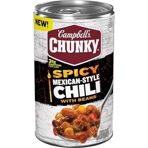 Campbell’s Chunky Spicy Mexican-Style Chili With Beans, 19 oz Can